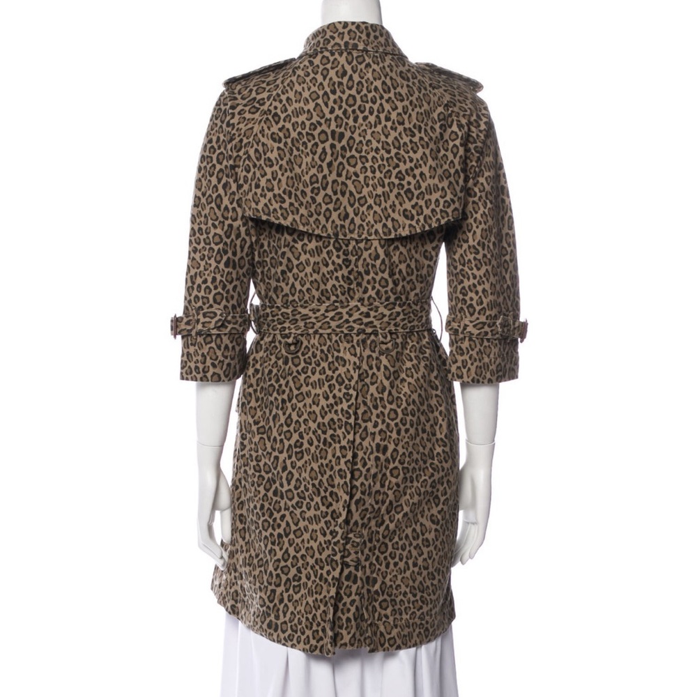 R13 Leopard Print Trench Coat - Picture 3 of 3